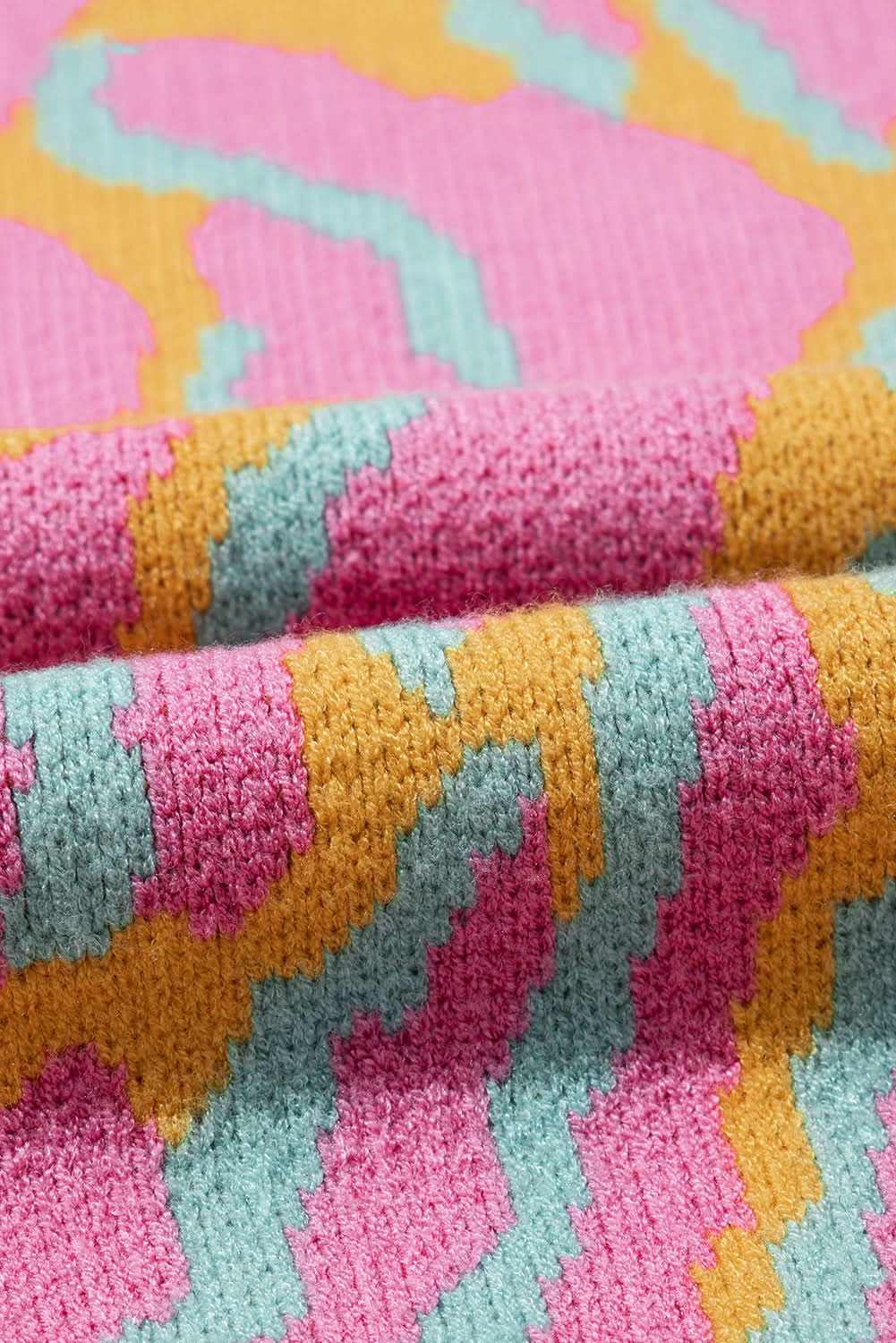 Bright pink plus size sweater - Love Salve